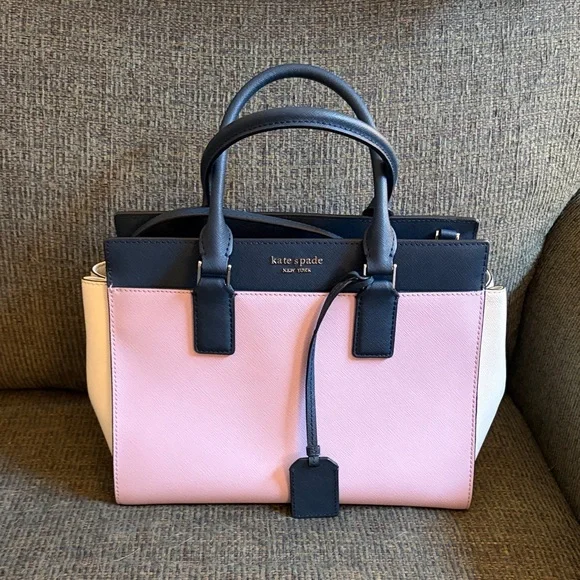 Kate Spade Periwinkle and Navy Cameron Medium Satchel - Picture 4 of 7